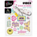 Derform Foszforeszkálós vasalható matricák cipőhöz, good vibes, Kidea