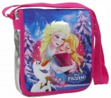 Derform Jégvarázs válltáska, 25x21x6cm, KL17, Elsa, Anna és Olaf