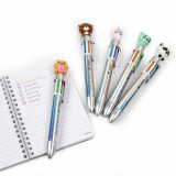 Derform Kidea állatos golyóstoll, 6 színű, 6 féle (maci, unikornis, cica, panda, nyuszi, hörcsög)