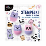 Derform Nyomda szett, 2 db-os, állatos (panda és quokka), lila-rózsaszín, Kidea