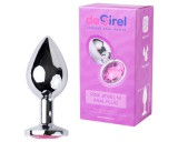 Desirel Pink Jewel M - anál plug (ezüst-pink)