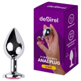 Desirel Pink Jewel S - anál plug (ezüst-pink)