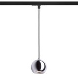 DESTY egyáramkörös sínre fekete króm 230V GU10 35W