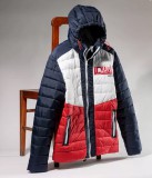 DEVERGO fehér-piros-sötétkék Férfi kabát