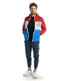 DEVERGO Férfi cipzáras felső piros-fehér