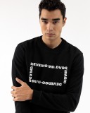 DEVERGO Férfi pulóver fekete