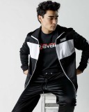 DEVERGO Férfi zipzáros felső fekete