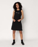 DEVERGO Női pólóruha fekete