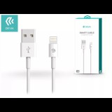 Devia Apple IPAD (3rd Generation) adatkábel (usb - lightning, 10w, gyorstöltő, 100cm) fehér