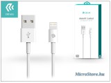 Devia Apple iPhone 5/5S/5C/SE/iPad 4/iPad Mini USB töltő- és adatkábel 1 m-es vezetékkel - Devia Smart Cable Lightning - white ST986650