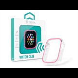 Devia apple watch szilikon véd&#336;tok - luminous series shockproof case for iwatch - 40 mm - peach st365294