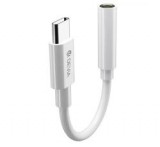 Devia audió kábel (3.5mm jack aljzat - Type-C) FEHÉR