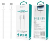 DEVIA EC325 Smart PD 60W USB Type-C 1M Adatkábel - Fehér