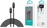 DEVIA EC645 Gracious PD 27W USB Type-C - Lightning 1M Adatkábel - Fekete
