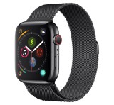 DEVIA ELEGANT pótszíj (egyedi méret, kicsi, fém, milánói szíj, mágneses) FEKETE Apple Watch Series 10 42mm, Watch Series SE 40mm, Watch Series SE 2 40mm