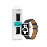 Devia Elegant Series Apple Watch bőr szíj - 38/40/41mm - fekete