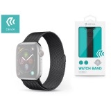 Devia Elegant Series Milanese Loop Apple Watch fém szíj - 38/40/41mm - fekete