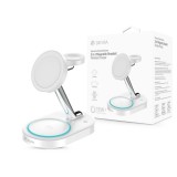 Devia Extreme Speed Series 15W Qi 3 In 1 vezeték nélküli töltő Smartphone/iWatch/Airpods - fehér