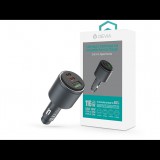 Devia Extreme Speed Series 65W PD+QC autós gyorstöltő USB+2xType-C - fekete (ST112780)