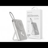 Devia Extreme Speed Series Magnetic 4in1 22.5W powerbank/állvány - Type-C - 10.000 mAh - ezüst (ST112841)