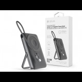 Devia Extreme Speed Series Magnetic 4in1 22.5W powerbank/állvány - Type-C - 10.000 mAh - szürke (ST112834)