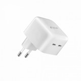 Devia GAN Töltő Adapter fehér PD 35W 2*USB-C