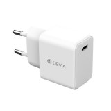 Devia grs hálózati töltő (USB-C, 20W, GaN, fehér)