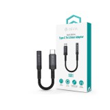 Devia Ipure Series Type-C/AUX 3,5 mm audió adapter - fekete