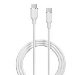 Devia JELLY adatkábel (Type-C - Type-C, 60W, gyorstöltő, 120cm) FEHÉR