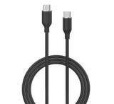 Devia JELLY adatkábel (Type-C - Type-C, 60W, gyorstöltő, 120cm) FEKETE