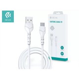 Devia Kintone Cable V2 Series 10W USB - USB-C (USB C) adat- és töltőkábel, fehér, 1m