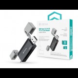 Devia Leopard Series 2in1 SD/microSD USB 3.0 + Type-C memóriakártya-olvasó - fekete (ST112360)