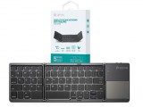 Devia összecsukható vezeték nélküli Bluetooth billentyűzet érintőpaddal - Devia Lingo Series Foldable Wireless Keyboard with Touchpad - fekete
