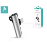 Devia Smart ezüst csatlakozós TYPE-C - 3.5mm fülhallgató adapter töltő (ST329425)