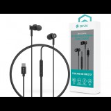 Devia Smart Series M1 Metal In-Ear sztereó fülhallgató - Type-C - fekete (ST108776)