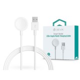 Devia Smart Series mágneses USB-A töltőkábel Apple Watch-hoz - fehér