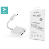 Devia Smart Series Type-C 2x Type-C audio adapter - fehér