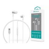Devia ST108783 Smart Series M1 Metal In-Ear Type-C ezüst sztereó fülhallgató