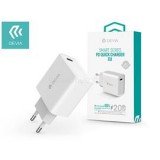 Devia ST346286 20W 3.0 QC USB Type-C fehér hálózati gyorstöltő adapter (ST346286)