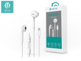 Devia sztereó felvevős headset USB Type-C csatlakozóval - Devia Smart Series EarPods with Type-C Interface (Digital) - fehér