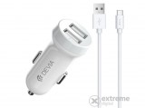 Devia Type-C autós töltő, 3100mA, fehér