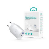Devia Ultra1 22W PD+QC+Apple Watch 2in1 hálózati gyorstöltő adapter - fehér