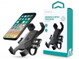 Devia univerzális kerékpárra / motorkerékpárra szerelhető telefontartó 4,7-7.0" méretű készülékekhez - Devia Voyager Series Motorcycle Bicycle Phone Holder - fekete