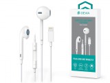 Devia univerzális sztereó felvevős fülhallgató - Lightning - Devia Star Series Earbuds Lightning Earphone - fehér