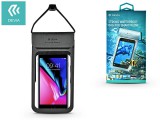 Devia univerzális vízálló védőtok max. 3.8-5.8&#039;&#039; méretű készülékekhez - Devia Strong Waterproof Bag For Smartphone - fekete