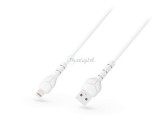 Devia USB - Lightning adat- és töltőkábel 1 m-es vezetékkel - Devia Kintone Cable V2 Series for Lightning - 5V/2.1A - fehér - ECO csomagolás