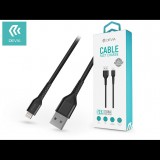 Devia USB - Lightning adat- és töltőkábel 2 m-es vezetékkel - Devia Gracious Series Lightning Cable Fast Charge - 5V/2.1A - black (ST348693) - Adatkábel