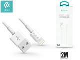 Devia USB - Lightning töltő- és adatkábel 2 m-es vezetékkel - Devia Smart Cable Lightning - fehér