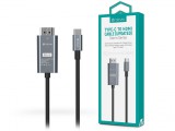 Devia USB Type-C - HDMI kábel 2 m-es vezetékkel - Devia Storm Series Type-C to HDMI Cable (Updated) - fekete