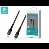 Devia USB Type-C - Lightning adat- és töltőkábel 1,5 m-es vezetékkel - Devia    Gracious Series PD Cable 20W - 5V/3A - black (ST350085) - Adatkábel
